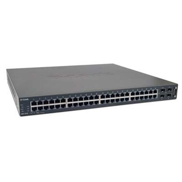 DXS-3250-TAA D-Link TAA Compliant Stackable Managed Layer 2+ Wireless-Ready Switch with optional 10/ 25 or 50 AP License and 48 10/ 100/ 1000Mbps Ports 4 Combo SFP ports & 2 Optional 10-Gig Copper/Fiber Uplinks (Refurbished)
