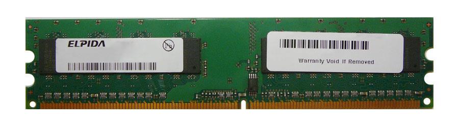 EBE10UE8ACWA-6E-E Elpida 1GB PC2-5300 DDR2-667MHz non-ECC Unbuffered CL5 240-Pin DIMM Single Rank Memory Module