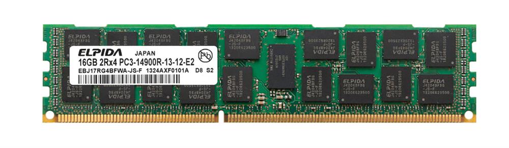 EBJ17RG4BFWA-JS-F Elpida 16GB PC3-14900 DDR3-1866MHz ECC Registered CL13 240-Pin DIMM Dual Rank Memory Module