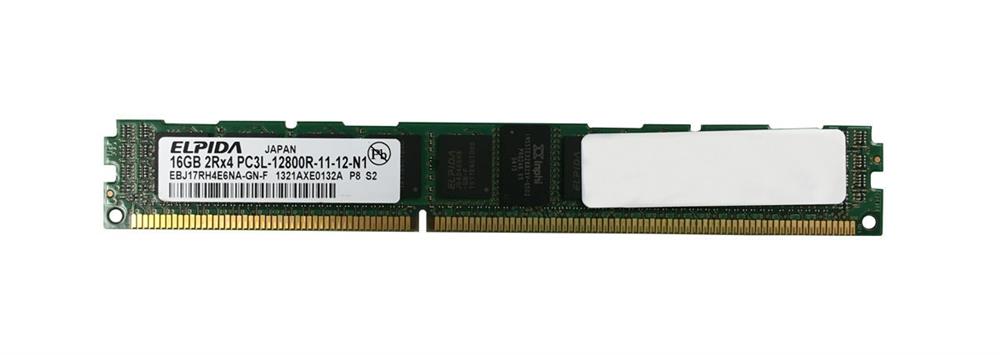 EBJ17RH4E6NA-GN-F Elpida 16GB PC3-12800 DDR3-1600MHz ECC Registered CL11 240-Pin DIMM 1.35V Low Voltage Very Low Profile (VLP) Dual Rank Memory Module