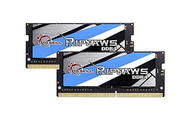 F4-2133C15Q-32GRS G.Skill Ripjaws 32GB Kit (4 X 8GB) PC4-17000 DDR4-2133MHz non-ECC Unbuffered CL15 (15-15-15-36) 260-Pin SoDimm Memory 