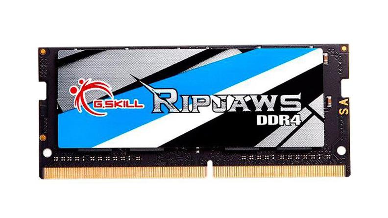 F4-2666C18D-16GRS G.Skill Ripjaws 16GB Kit (2 X 8GB) PC4-21300 DDR4-2666MHz non-ECC Unbuffered CL18 (18-18-18-43) 260-Pin SoDimm Memory 
