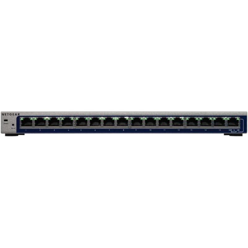 FE116E-100NAS NetGear ProSafe 16-Ports 10/100Base-TX RJ45 Fast Ethernet Switch (Refurbished)