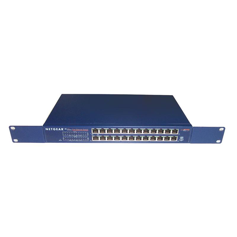 FS524PROSAFE NetGear ProSafe 24-Ports 10/100Mbps 1U Rackmount Ethernet Switch (Refurbished)