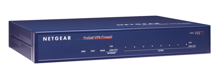 FVS338 NetGear ProSafe VPN Firewall 50 with 8-Ports 10/100Mbps RJ-45 Switch (Refurbished)