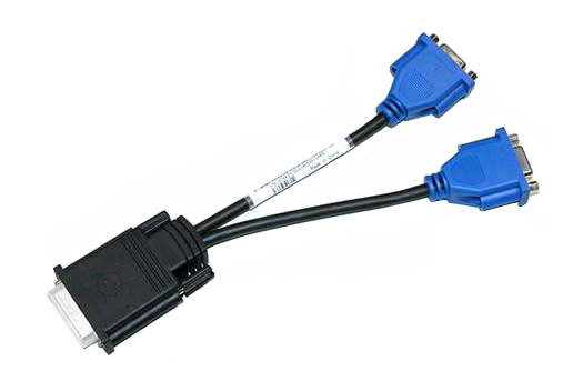 G9438 Dell DMS-59 to Dual VGA Video Y Splitter Cable