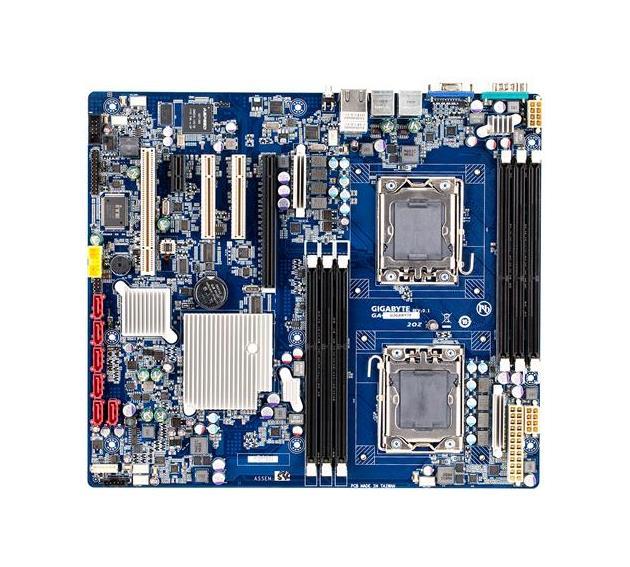 GA-7TCSV4 Gigabyte Socket LGA 1366 Intel P5520/ ICH10R Chipset Dual Xeon 5500/5600 Series Processors Support DDR3 6x DIMM 6x SATA 3.0Gb/s Extended ATX/ SSI EEB Motherboard (Refurbished)
