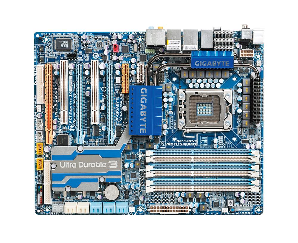 GA-EX58-UD5 GIGABYTE Intel X58 Chipset Socket LGA1366 Intel Core i7 Processors Support ATX Motherboard (Refurbished)