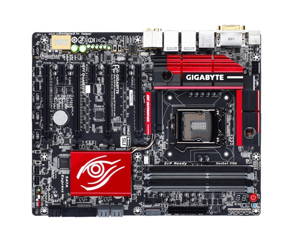 GA-Z97X-Gaming G1 WIFI-BK Gigabyte Socket LGA 1150 Intel Z97 Express Chipset Core i7 / i5 / i3 Pentium / Celeron / Processors Support DDR3 4x DIMM 10x SATA 6.0Gb/s ATX Motherboard (Refurbished)