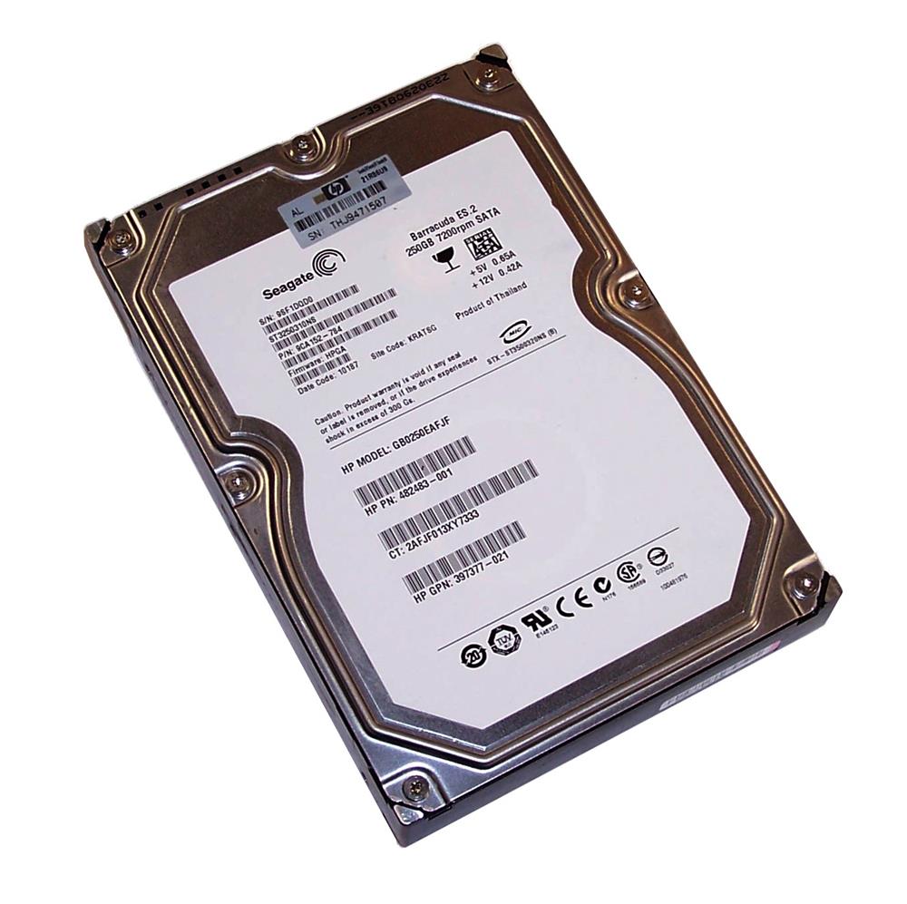 GB0250EAFJF HP 250GB 7200RPM SATA 3Gbps Hot Swap 3.5-inch Internal Hard Drive