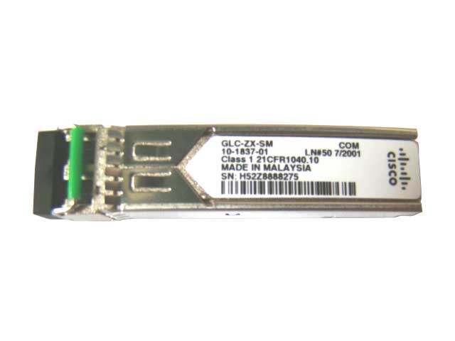 GLC-ZX-SM Cisco 1Gbps 1000Base-ZX Single-Mode Fiber 70km 1550nm Duplex LC Connector SFP Transceiver Module