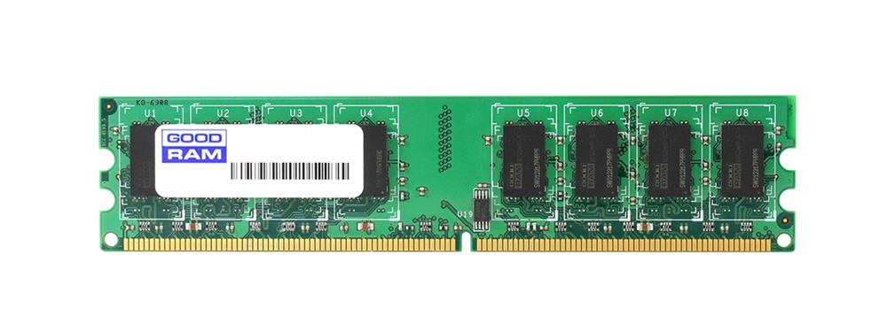 GR667D264L5/2G GOODRAM 2GB PC2-5300 DDR2-667MHz non-ECC Unbuffered CL5 240-Pin DIMM Dual Rank Memory Module