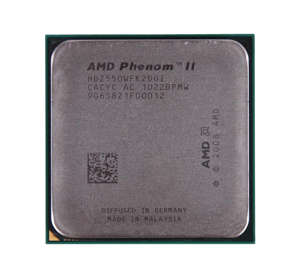 HDZ550WFK2DGI AMD Phenom II X2 550 Dual-Core 3.10GHz 4.00GT/s 6MB L3 Cache Socket AM2+ Desktop Processor