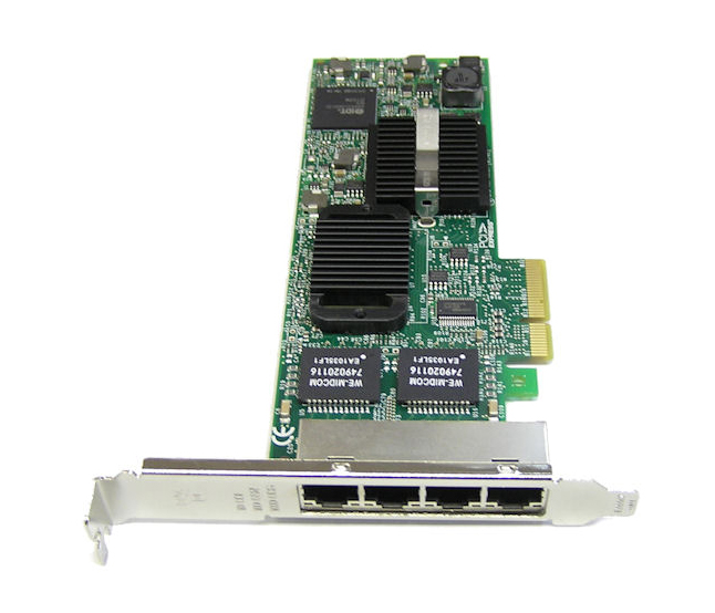 HM9JY Dell Pro/1000 ET Quad-Ports RJ-45 1Gbps 10Base-T/100Base-TX/1000Base-T Gigabit Ethernet PCI Express Server Network Adapter