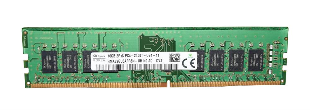 HMA82GU6AFR8N-UH Hynix 16GB PC4-19200 DDR4-2400MHz non-ECC Unbuffered CL17 288-Pin DIMM 1.2V Dual Rank Memory Module