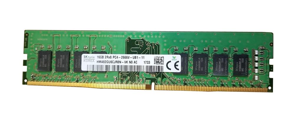 HMA82GU6CJR8N-VKN0 Hynix 16GB PC4-21300 DDR4-2666MHz non-ECC Unbuffered CL19 288-Pin DIMM 1.2V Dual Rank Memory Module