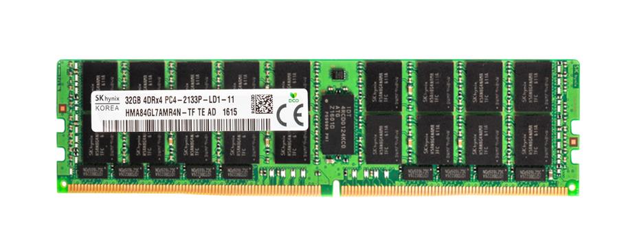 HMA84GL7AMR4N-TF Hynix 32GB PC4-17000 DDR4-2133MHz Registered ECC CL15 288-Pin Load Reduced DIMM 1.2V Quad Rank Memory Module