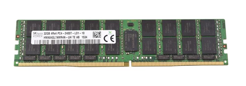 HMA84GL7AMR4N-UHTE Hynix 32GB PC4-19200 DDR4-2400MHz Registered ECC CL17 288-Pin Load Reduced DIMM 1.2V Quad Rank Memory Module