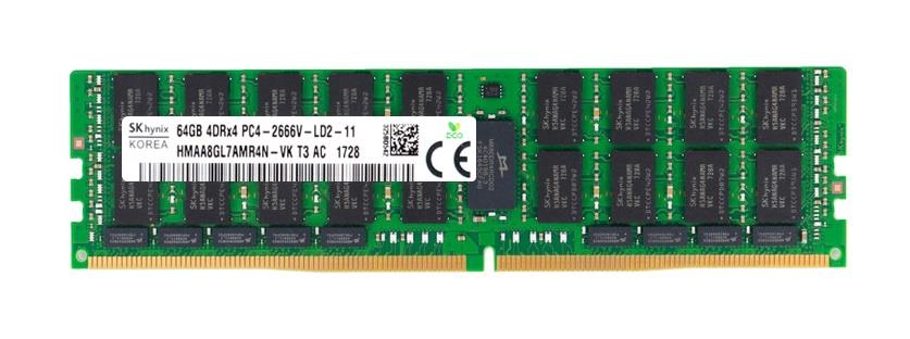 HMAA8GL7AMR4N-VKT3-AC Hynix 64GB PC4-21300 DDR4-2666MHz Registered ECC CL19 288-Pin Load Reduced DIMM 1.2V Quad Rank Memory Module