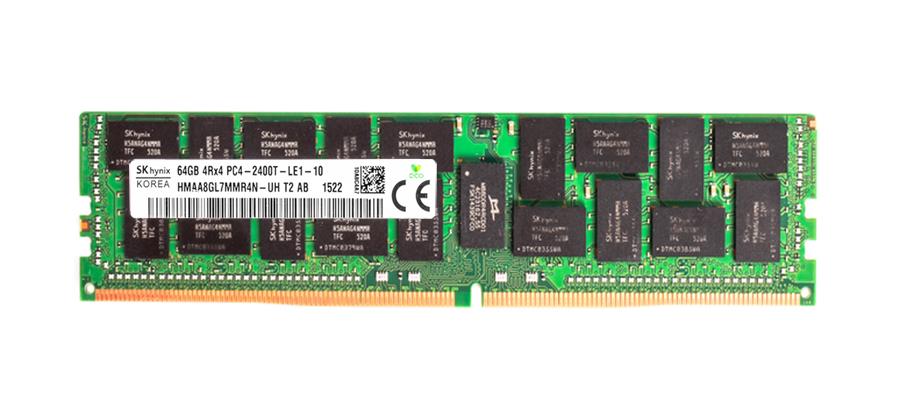 HMAA8GL7MMR4N-UHT2-AB Hynix 64GB PC4-19200 DDR4-2400MHz Registered ECC CL17 288-Pin Load Reduced DIMM 1.2V Quad Rank Memory Module