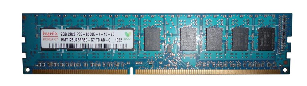 HMT125U7BFR8C-G7T0-AB-C Hynix 2GB PC3-8500 DDR3-1066MHz ECC Unbuffered CL7 240-Pin DIMM Dual Rank Memory Module