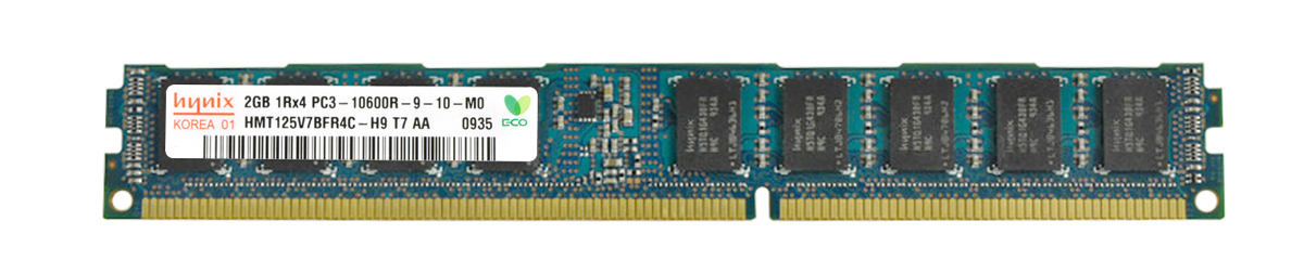 HMT125V7BFR4C-H9 Hynix 2GB PC3-10600 DDR3-1333MHz ECC Registered CL9 240-Pin DIMM Very Low Profile (VLP) Single Rank Memory Module