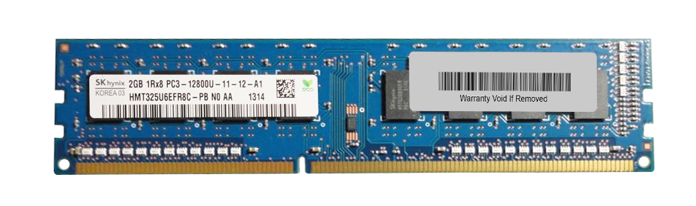 HMT325U6EFR8C-PBN0 Hynix 2GB PC3-12800 DDR3-1600MHz non-ECC Unbuffered CL11 240-Pin DIMM Single Rank Memory Module