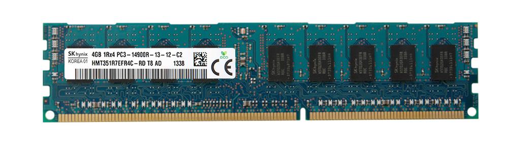 HMT351R7EFR4C-RD Hynix 4GB PC3-14900 DDR3-1866MHz ECC Registered CL13 240-Pin DIMM Single Rank Memory Module