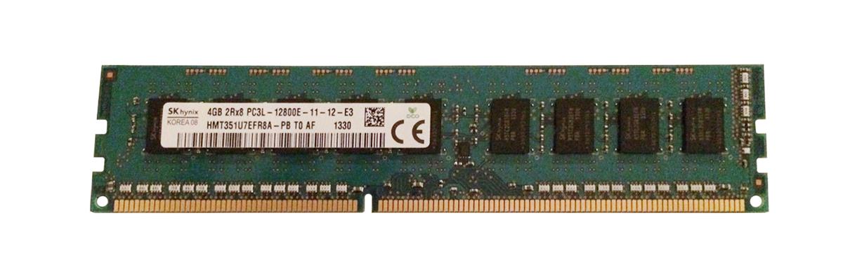 HMT351U7EFR8A-PBT0-AF Hynix 4GB PC3-12800 DDR3-1600MHz ECC Unbuffered CL11 240-Pin DIMM 1.35V Low Voltage Dual Rank Memory Module
