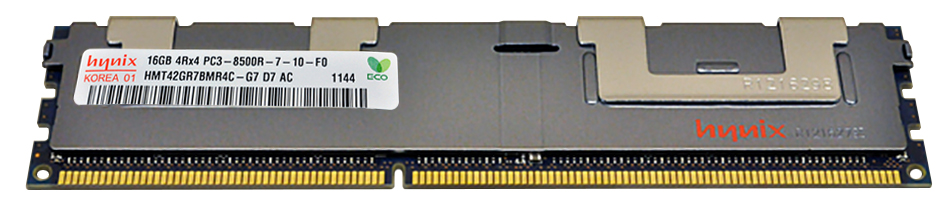 HMT42GR7BMR4C-G7 Hynix 16GB PC3-8500 DDR3-1066MHz ECC Registered CL7 240-Pin DIMM Quad Rank Memory Module