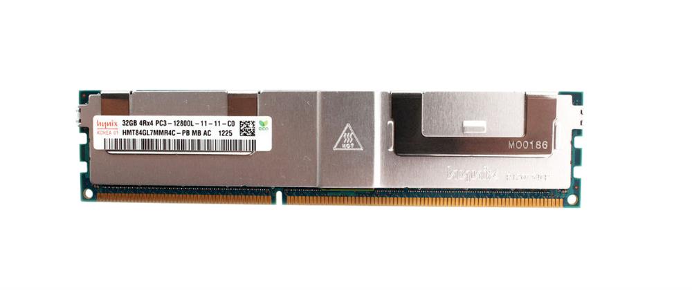 HMT84GL7MMR4C-PB Hynix 32GB PC3-12800 DDR3-1600MHz ECC Registered CL11 240-Pin Load Reduced DIMM Quad Rank Memory Module