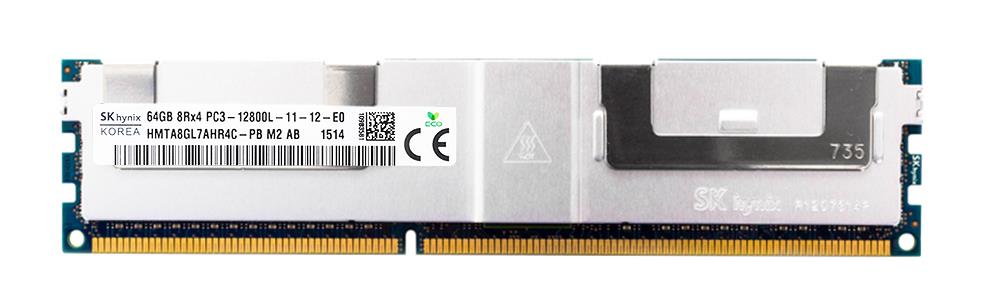 HMTA8GL7AHR4C-PB Hynix 64GB PC3-12800 DDR3-1600MHz ECC Registered CL11 240-Pin Load Reduced DIMM Quad Rank Memory Module
