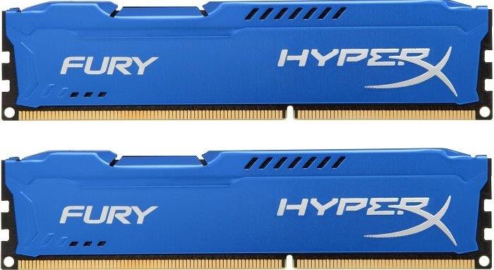 HX316C10FK2/8 Kingston HyperX FURY Blue Series 8GB Kit (2 X 4GB) PC3-12800 DDR3-1600MHz non-ECC Unbuffered CL10 240-Pin DIMM Memory (Kit of 2)