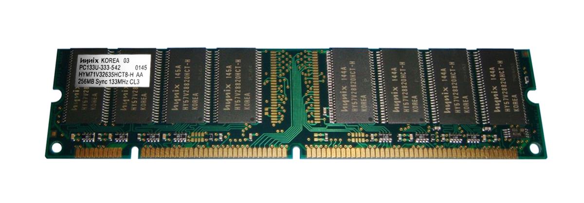 HYM71V32635HCT8-H Hynix 256MB PC133 133MHz non-ECC Unbuffered CL3 3.3V 168-Pin DIMM Memory Module