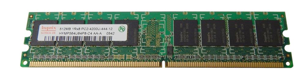 HYMP564U64P8-C4 Hynix 512MB PC2-4200 DDR2-533MHz non-ECC Unbuffered CL4 240-Pin DIMM Memory Module