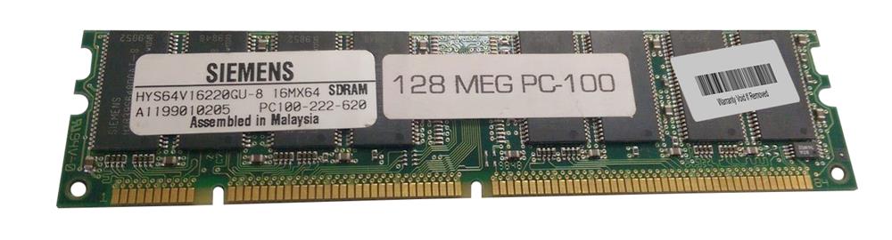 HYS64V16220GU-8 Infineon 128MB PC100 100MHz non-ECC Unbuffered CL2 168-Pin DIMM Memory Module