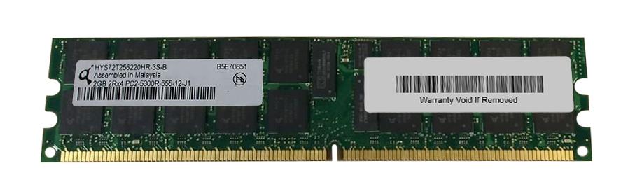 HYS72T256220HR-3S-B Qimonda 2GB PC2-4200 DDR2-533MHz ECC Fully Buffered CL4 240-Pin DIMM Dual Rank Memory Module