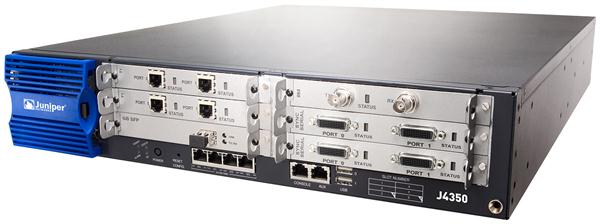 J-4350-JB-N Juniper J4350 Services Router 4 x PIM 1 x CompactFlash (CF) Card 2 x EPIM 4 x Memory Module 4 x 10/100/1000Base-T LAN (Refurbished)