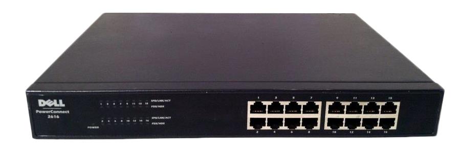J3691 Dell PowerConnect 2616 16-Ports Gigabit Ethernet Switch (Refurbished)