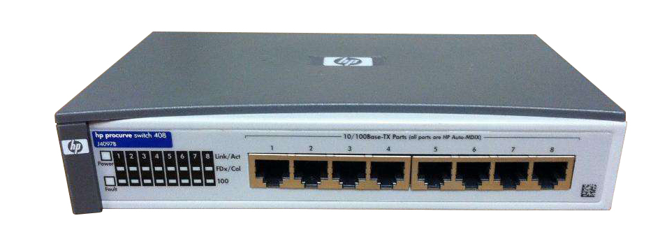 J4097-69201 HP ProCurve Switch 408 8-Ports 10Base-T RJ-45 100Base-T RJ-45X Fast Ethernet (Refurbished)