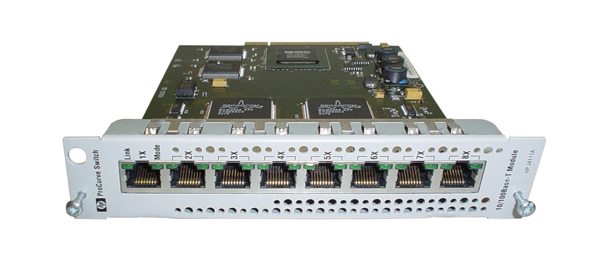 J4111-61001 HP ProCurve 8-Ports RJ-45 10/100Base-T Fast Ethernet Switch Expansion Module (Refurbished)