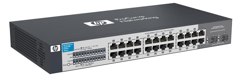 J9561A HP ProCurve 1410-24G Gigabit Ethernet Switch 24-Ports 24 10/100/1000Base-T + 2 x SFP (mini-GBIC) (Refurbished)