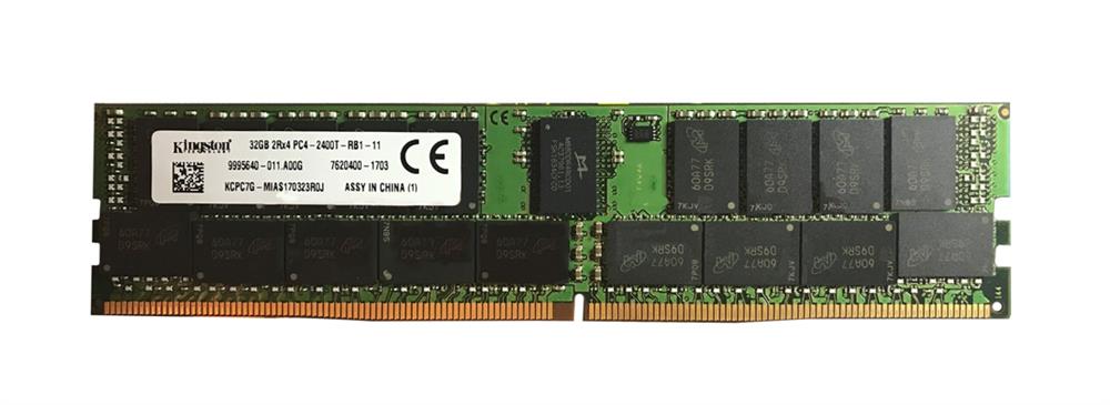 KCPC7G-MIAS170323R0J Kingston 32GB PC4-19200 DDR4-2400MHz Registered ECC CL17 288-Pin DIMM 1.2V Dual Rank Memory Module