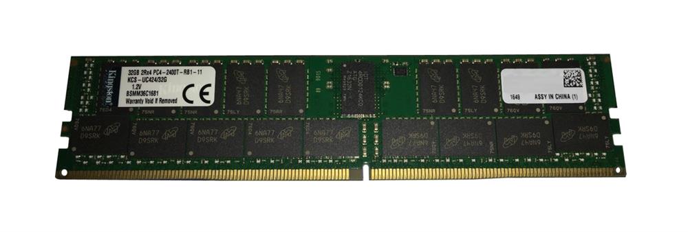 KCS-UC424/32G Kingston 32GB PC4-19200 DDR4-2400MHz Registered ECC CL17 288-Pin DIMM 1.2V Dual Rank Memory Module