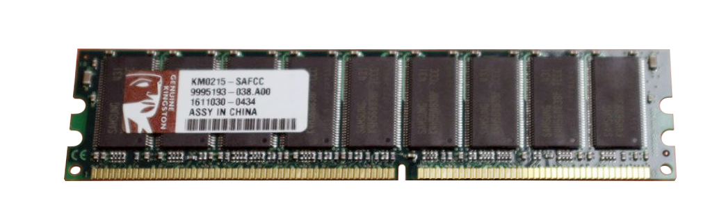 KM0215-SAFCC Kingston 256MB PC3200 DDR-400MHz ECC Unbuffered CL3 184-PIn DIMM Memory Module