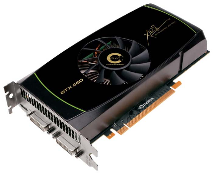 KMGX460N2H1GZ-0T PNY GeForce GTX 460 1GB 256-Bit GDDR5 PCI Express 2.0 x16 HDCP Ready SLI Support mini-HDMI/ Dual DVI Video Graphics Card