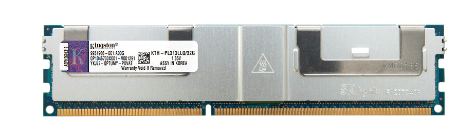 KTH-PL313LLQ/32G Kingston 32GB PC3-10600 DDR3-1333MHz ECC Registered CL9 240-Pin Load Reduced DIMM 1.35V Low Voltage Quad Rank Memory Module 647885-B21; 647903-B21