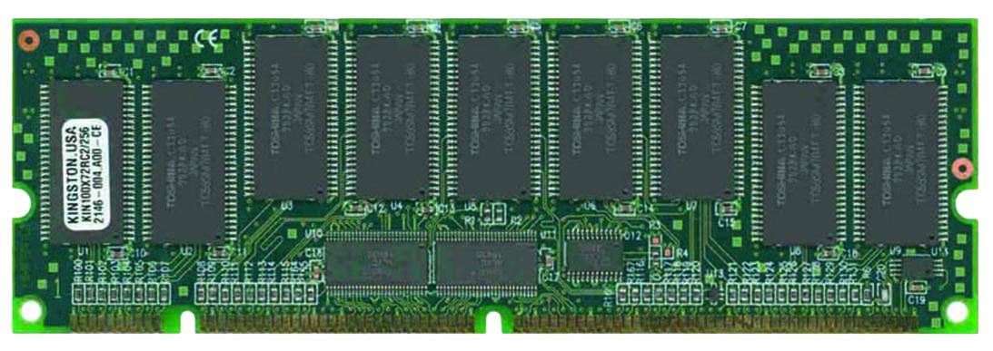KVR100X72RC2/256 Kingston 256MB PC100 100MHz ECC Registered CL2 168-Pin DIMM Memory Module
