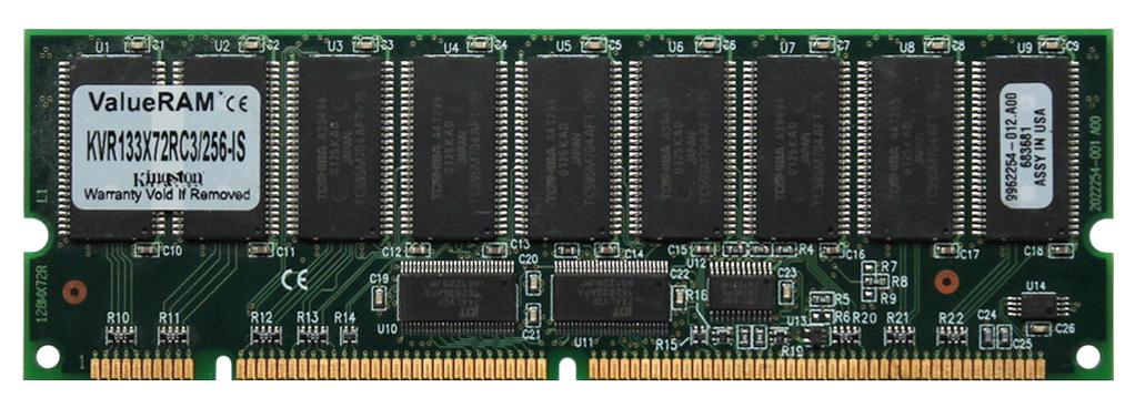 KVR133X72RC3/256-IS Kingston 256MB SDRAM PC133 Memory