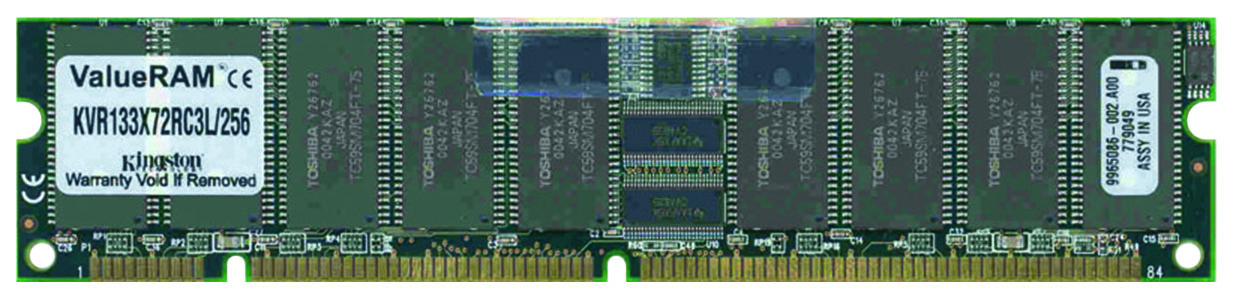 KVR133X72RC3L/256-IS Kingston 256MB PC133 133MHz ECC Registered CL3 168-Pin Low Profile DIMM Intel Qualified Memory Module